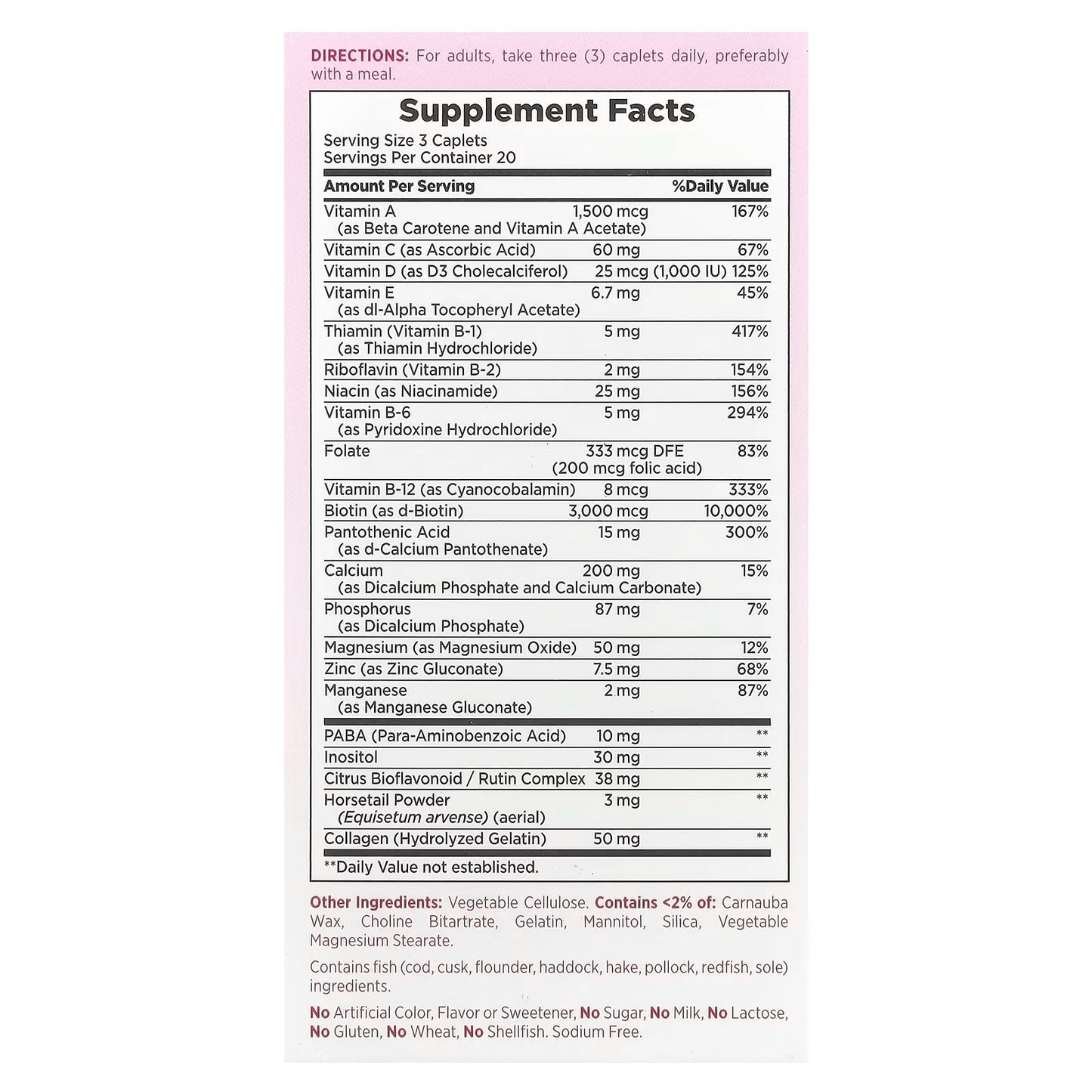 HAIR SKIN & NAILS SUPPLEMENT